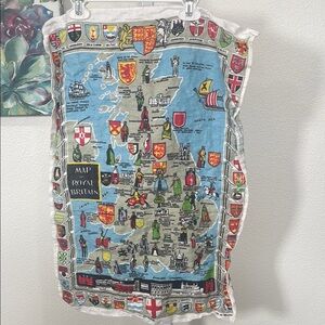 Vintage Map of Royal Britain Tapestry
